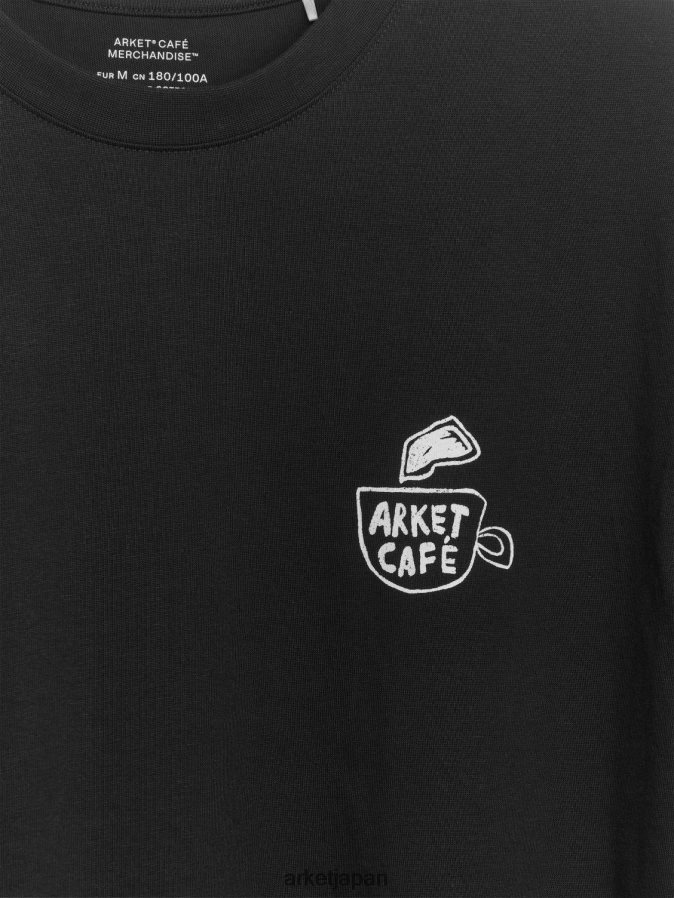 ARKET カフェTシャツ 女性 黒 080DVR1037 衣類