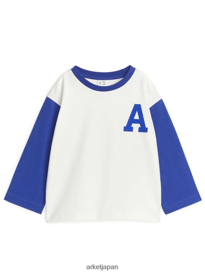 ARKET 代表チームTシャツ 子供たち 白青 080DVR1502 衣類