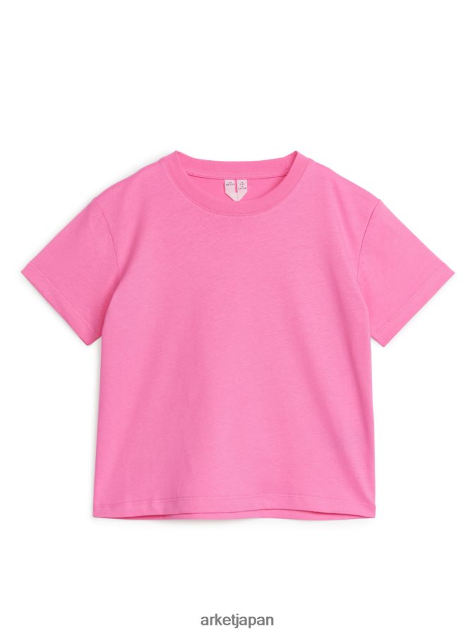 ARKET クルーネックTシャツ 子供たち ピンク 080DVR1505 衣類