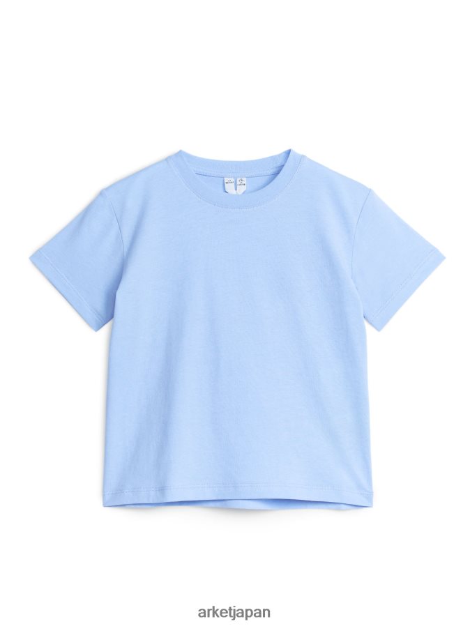 ARKET クルーネックTシャツ 子供たち ライトブルー 080DVR1507 衣類