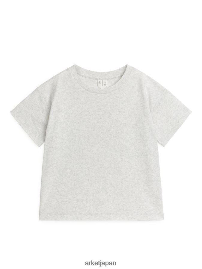 ARKET 軽量Tシャツ 子供たち ライトグレーメランジ 080DVR1519 衣類