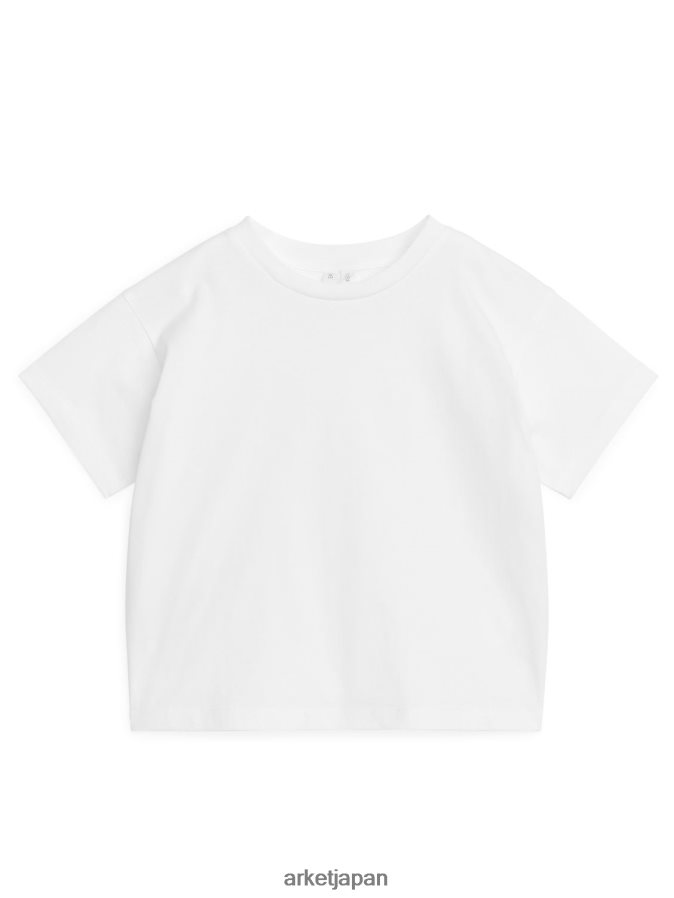 ARKET 軽量Tシャツ 子供たち 白 080DVR1525 衣類