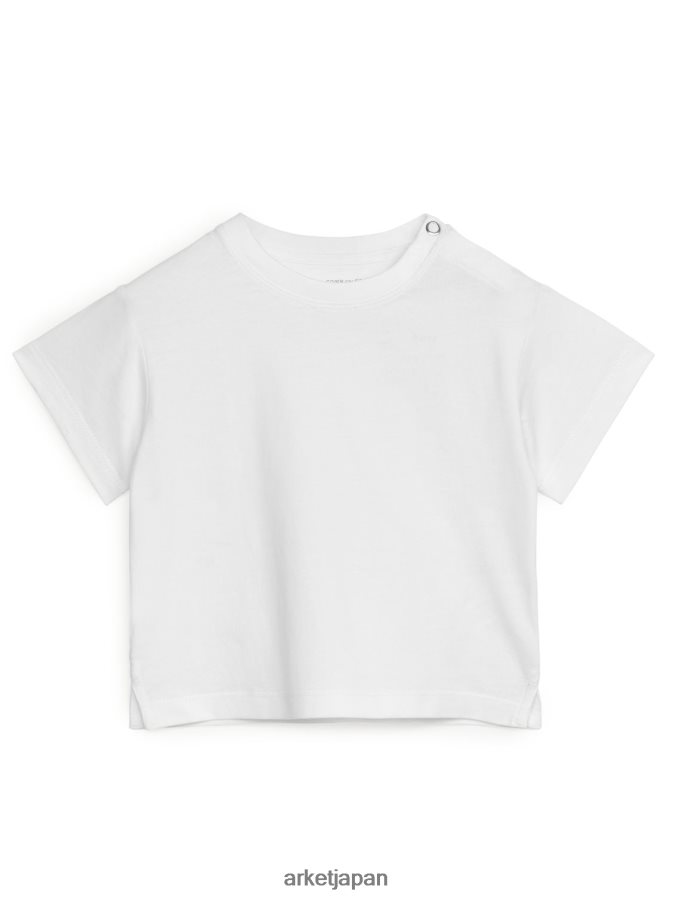 ARKET 半袖Tシャツ 子供たち 白 080DVR1724 衣類