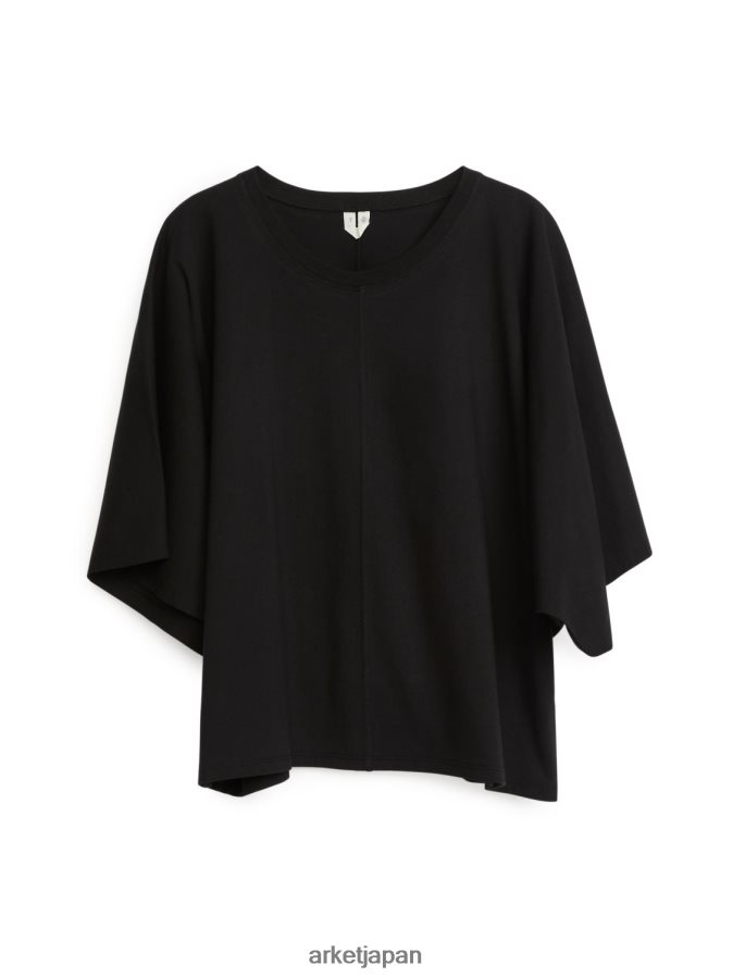 ARKET リラックスしたTシャツ 女性 黒 080DVR294 衣類