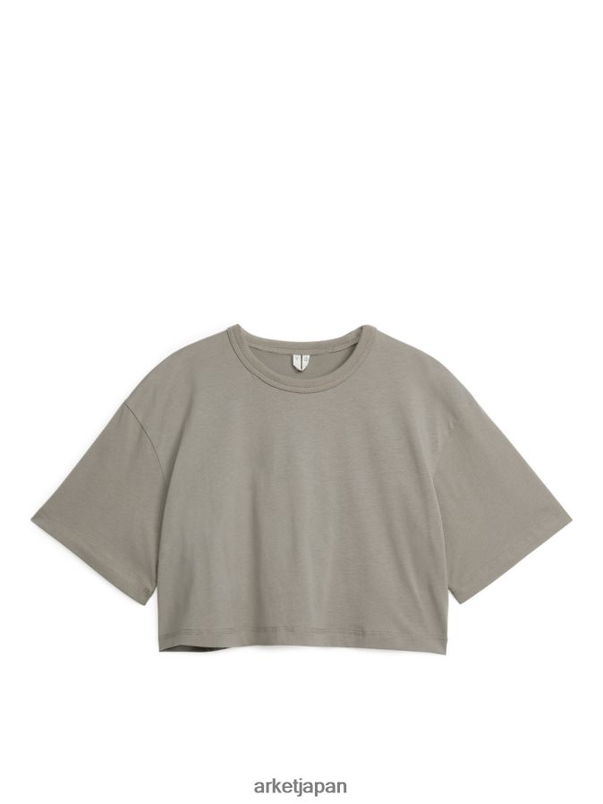 ARKET クロップTシャツ 女性 モル 080DVR299 衣類