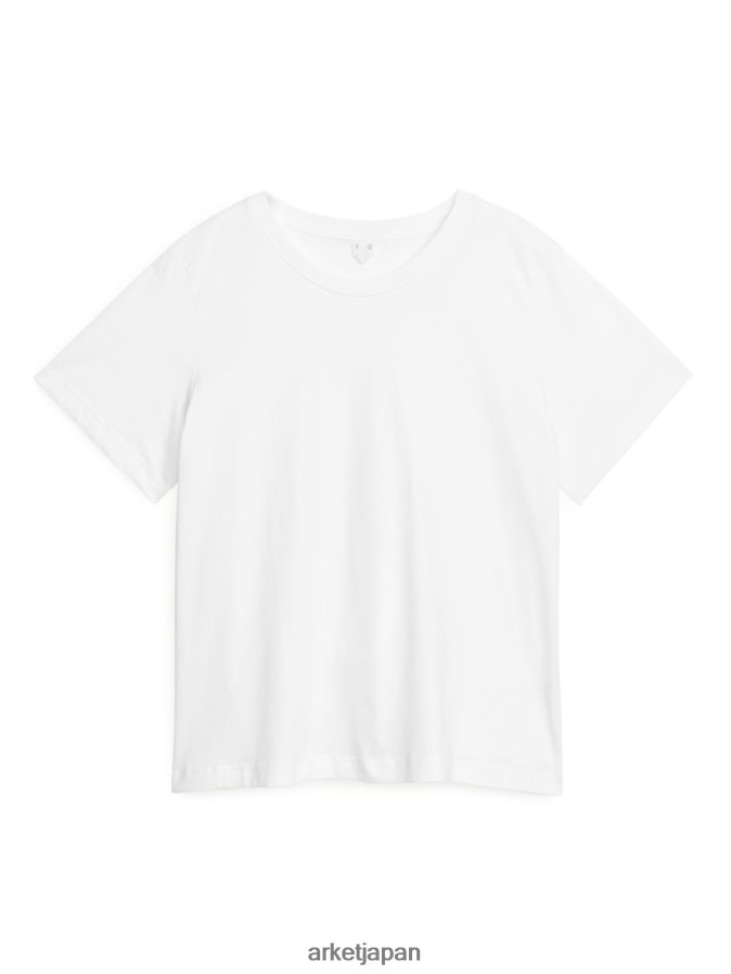 ARKET ボクシーなTシャツ 女性 白 080DVR369 衣類