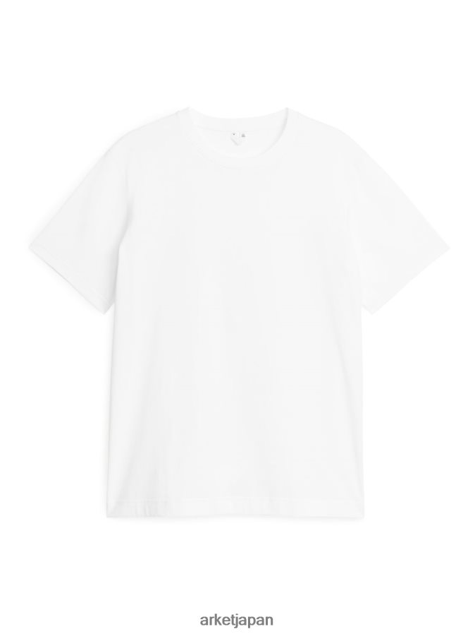 ARKET 中厚手のTシャツ 女性 白 080DVR987 衣類